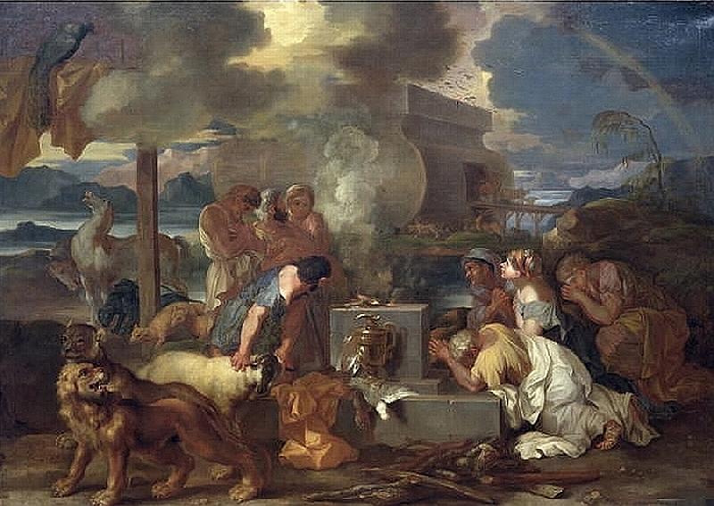 Bourdon, Sebastien Sacrifice of Noah oil painting image